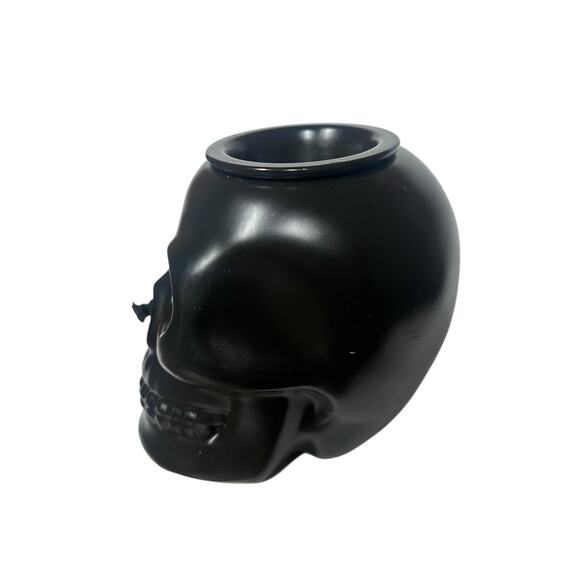 Gothic Spooky BLACK SKULL Electric Oil Wax Tart Fragrance Warmer Halloween 6" - Picture 4 of 9